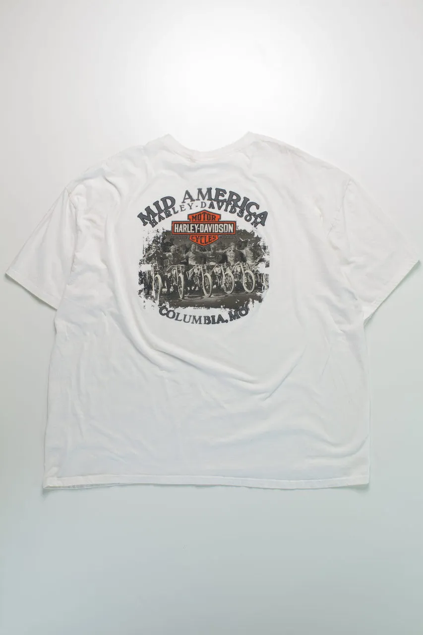 2015 Harley Davidson White Graphic T-Shirt