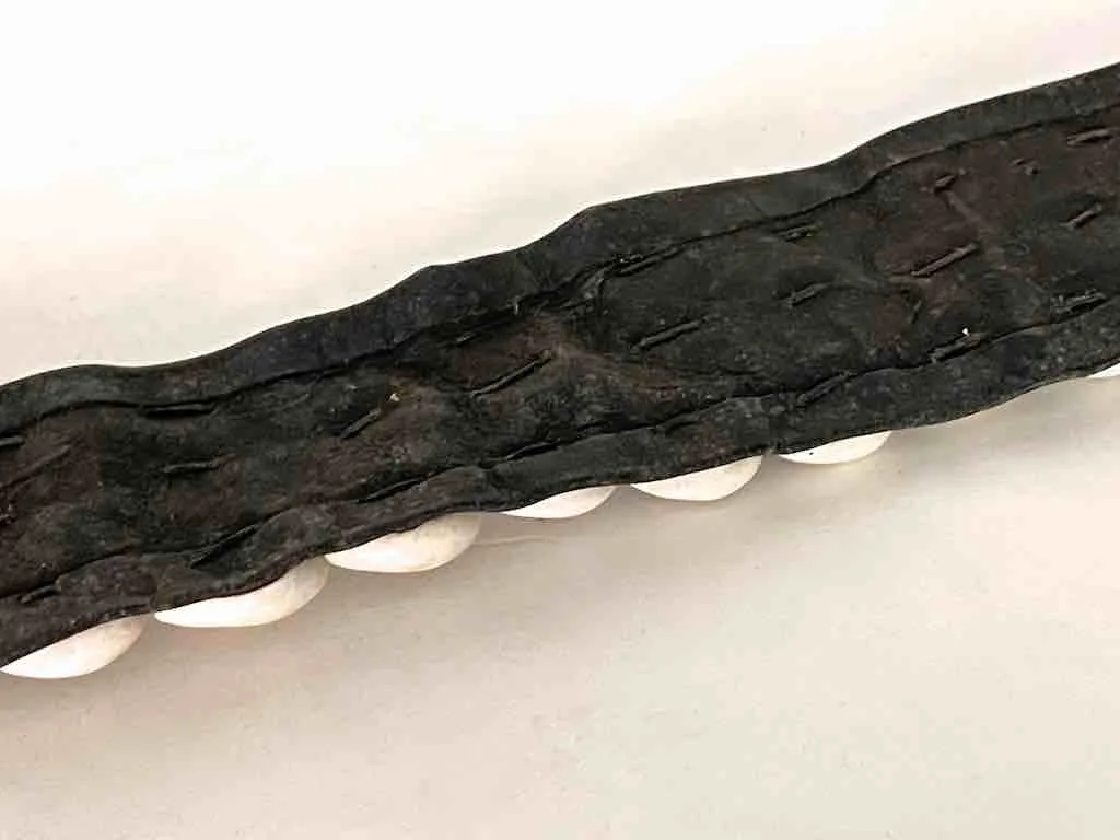 African Cultural Wide Real Cowrie Shell-Leather Tie-Closure Belt - 3 colors