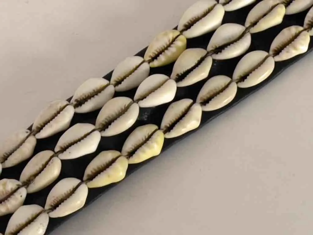 African Cultural Wide Real Cowrie Shell-Leather Tie-Closure Belt - 3 colors