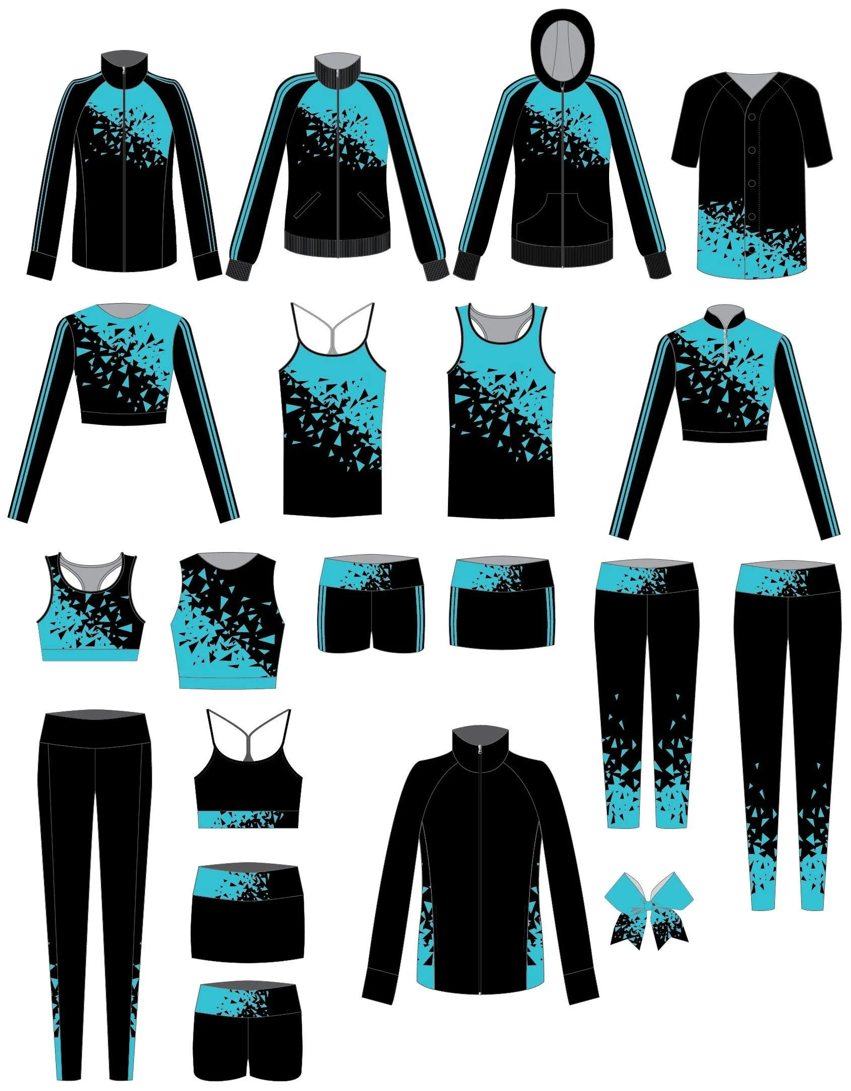 Break Zipper Front Crop Top