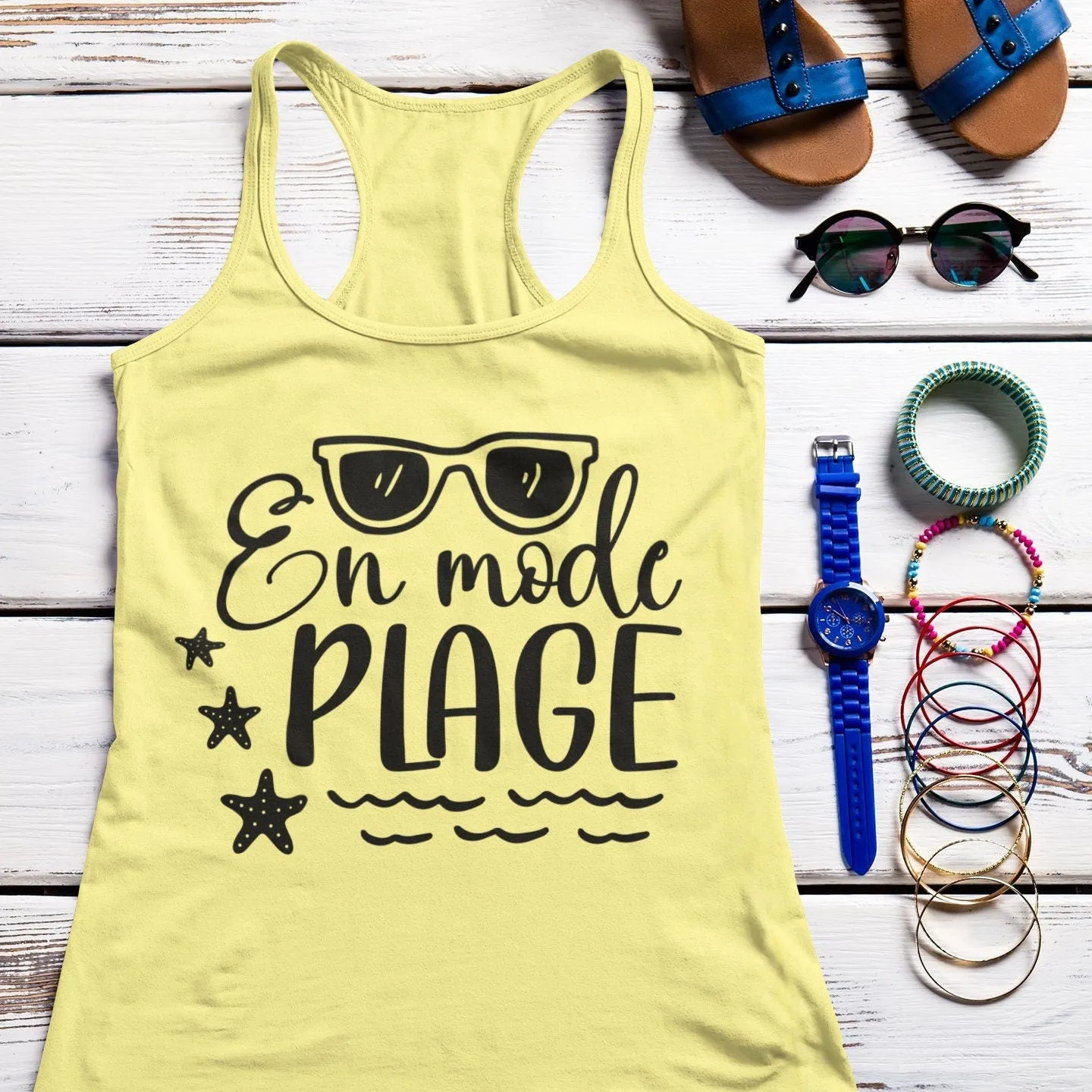 En mode plage