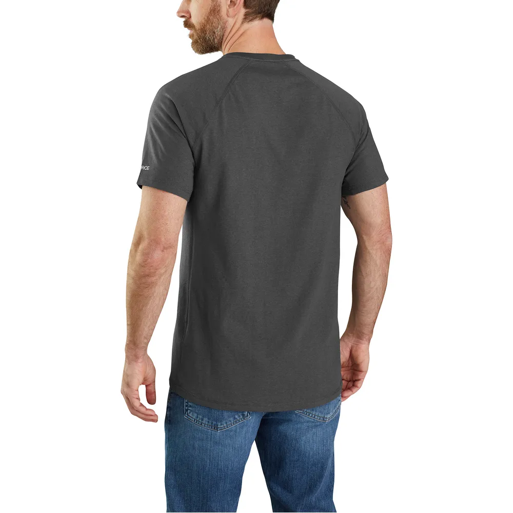 Force Relaxed Fit Midweight Short-Sleeve Logo Graphic T-Shirt - CRH-Carbon Heather | Carhartt 106653