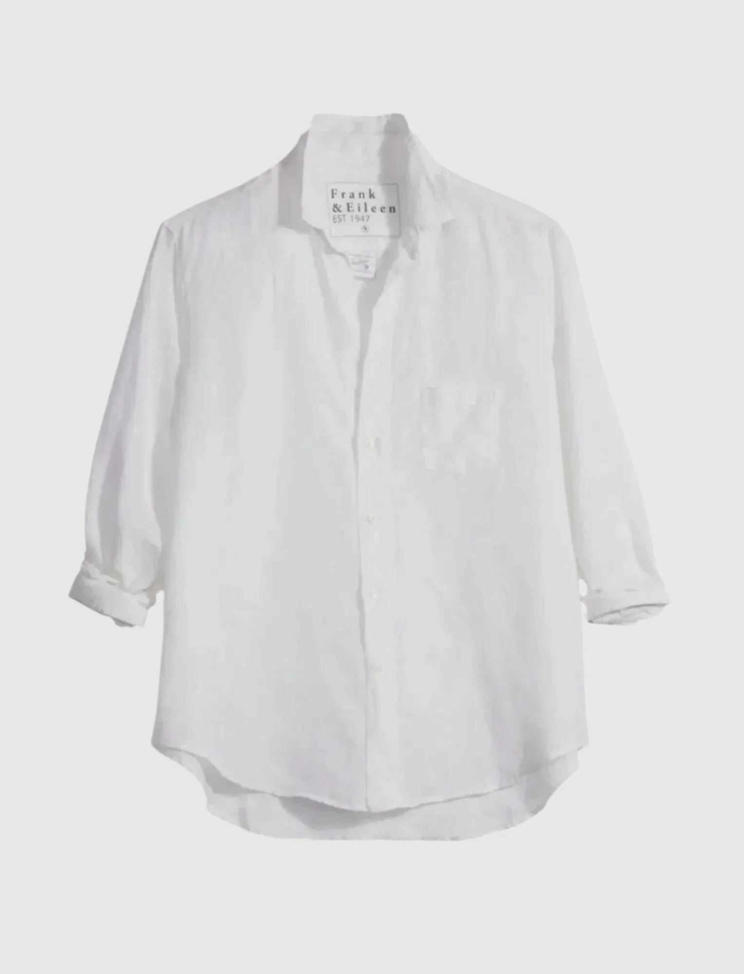 Frank and Eileen Eileen Relaxed Shirt in White Linen