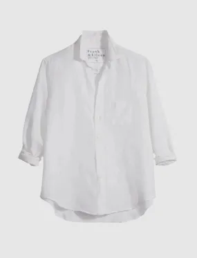 Frank and Eileen Eileen Relaxed Shirt in White Linen