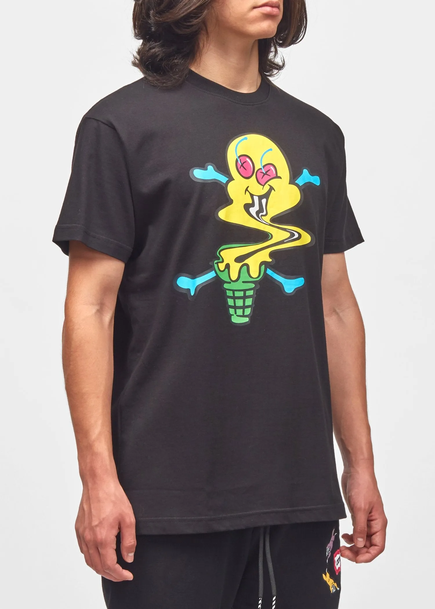 ICE CREAM: SWIRL SS TEE [BLACK]