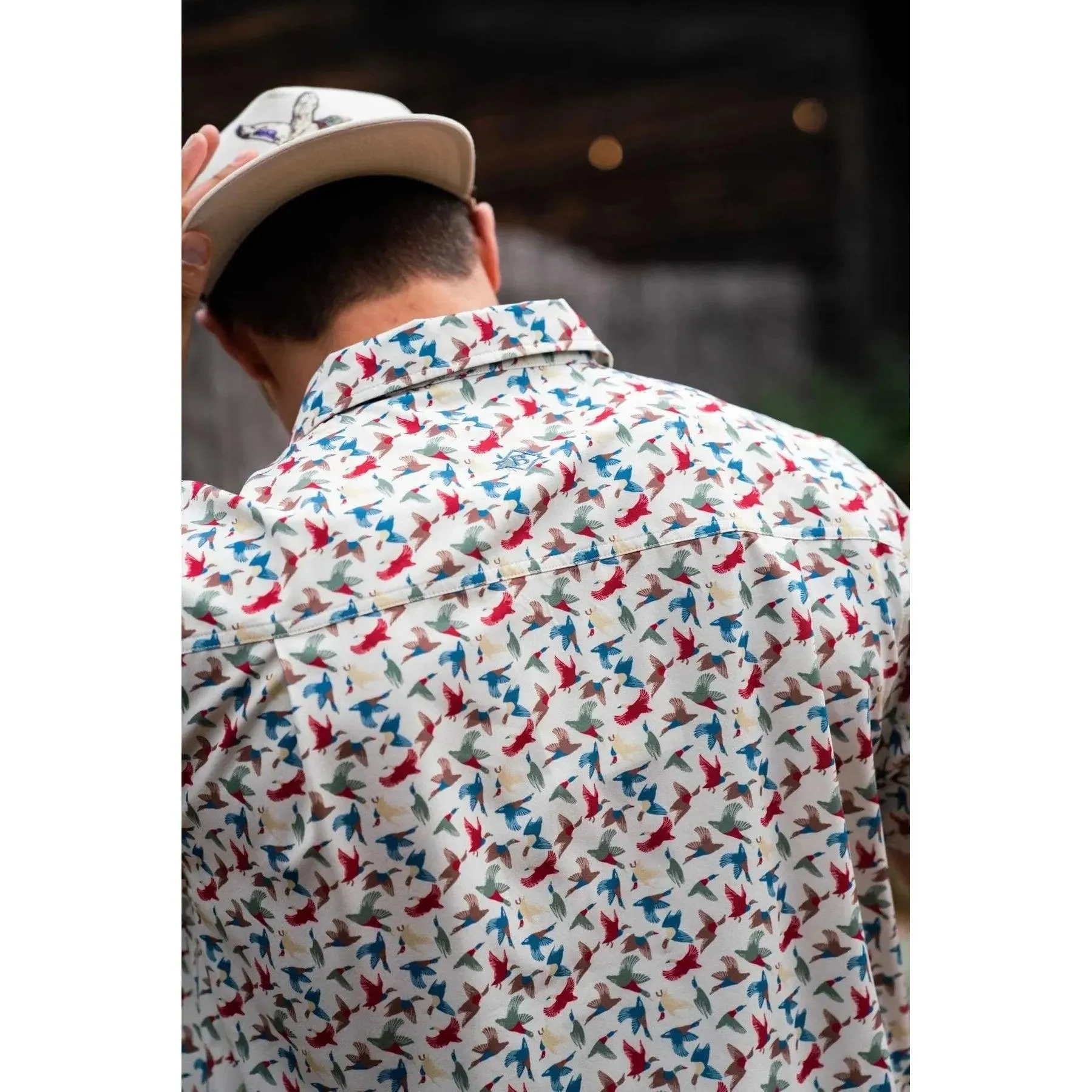 Men's Burlebo Performance Button Up 0008-PBU-AOD
