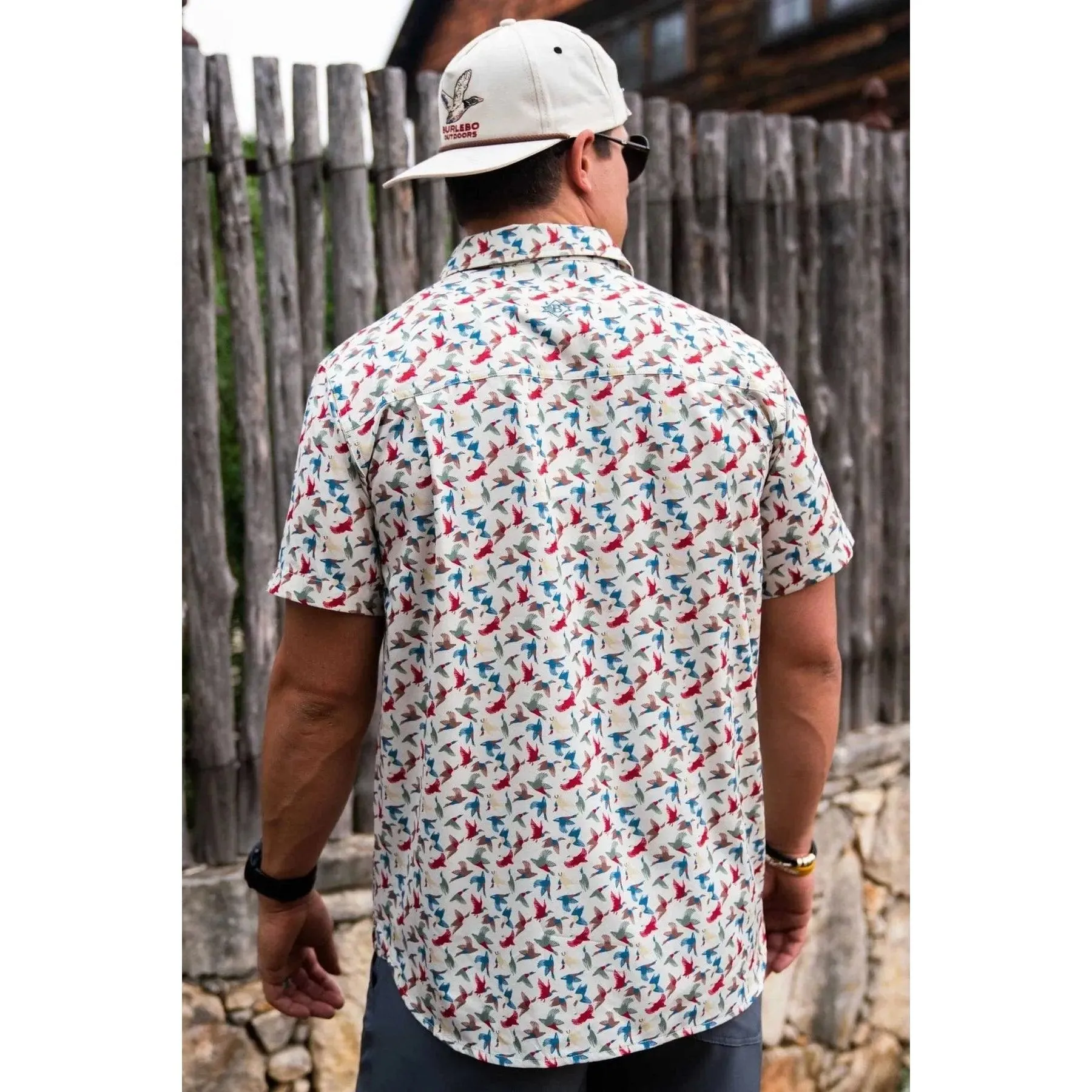 Men's Burlebo Performance Button Up 0008-PBU-AOD