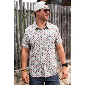 Men's Burlebo Performance Button Up 0008-PBU-AOD