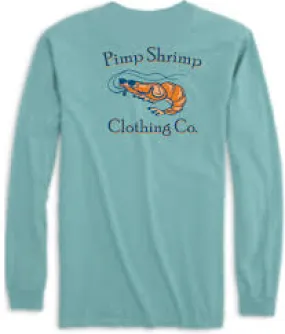 PIMP SHRIMP Long Sleeve Pocketed T-Shirts