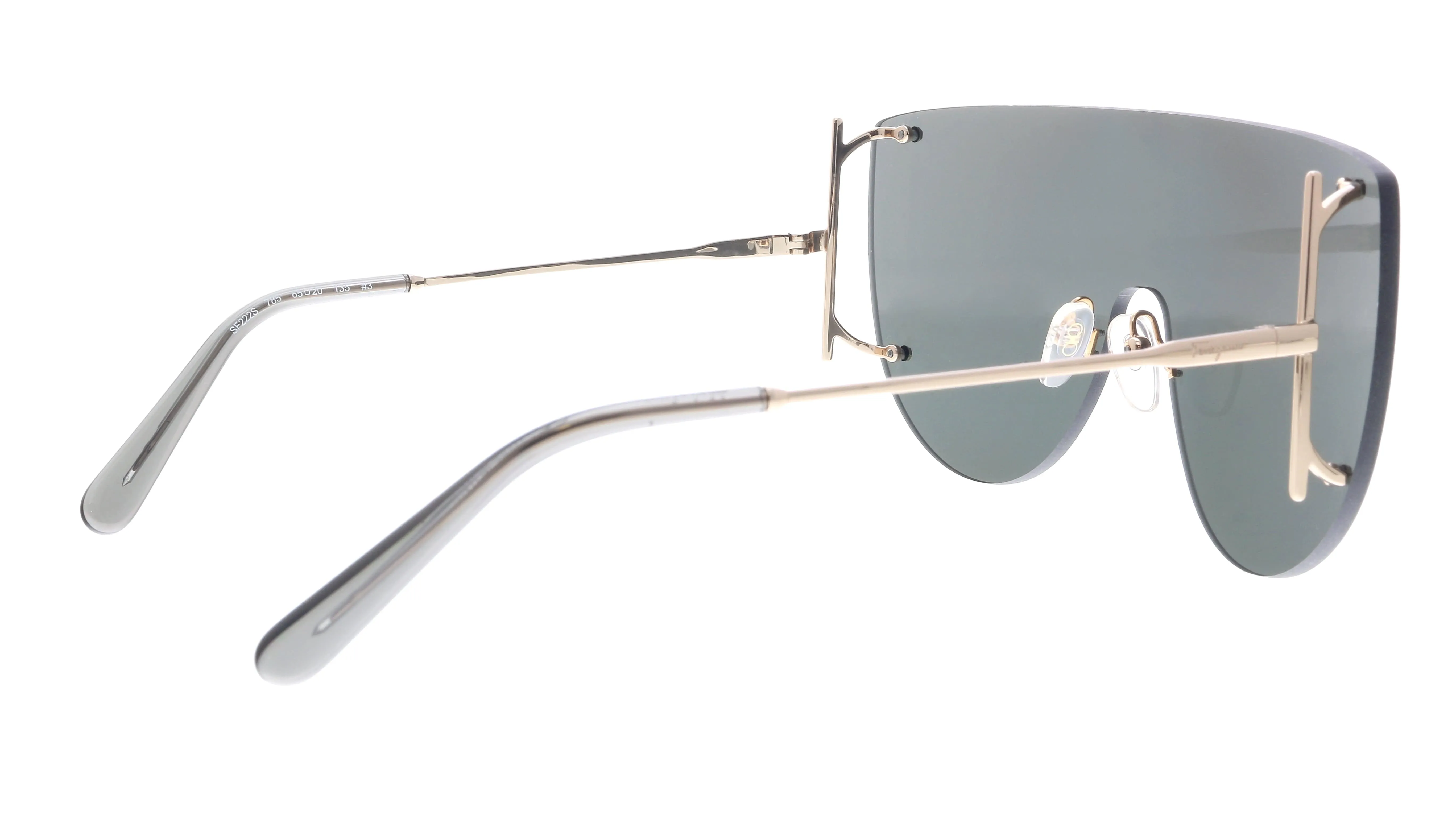 Salvatore Ferragamo SF222S 785 Rose Gold Aviator Sunglasses