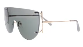 Salvatore Ferragamo SF222S 785 Rose Gold Aviator Sunglasses