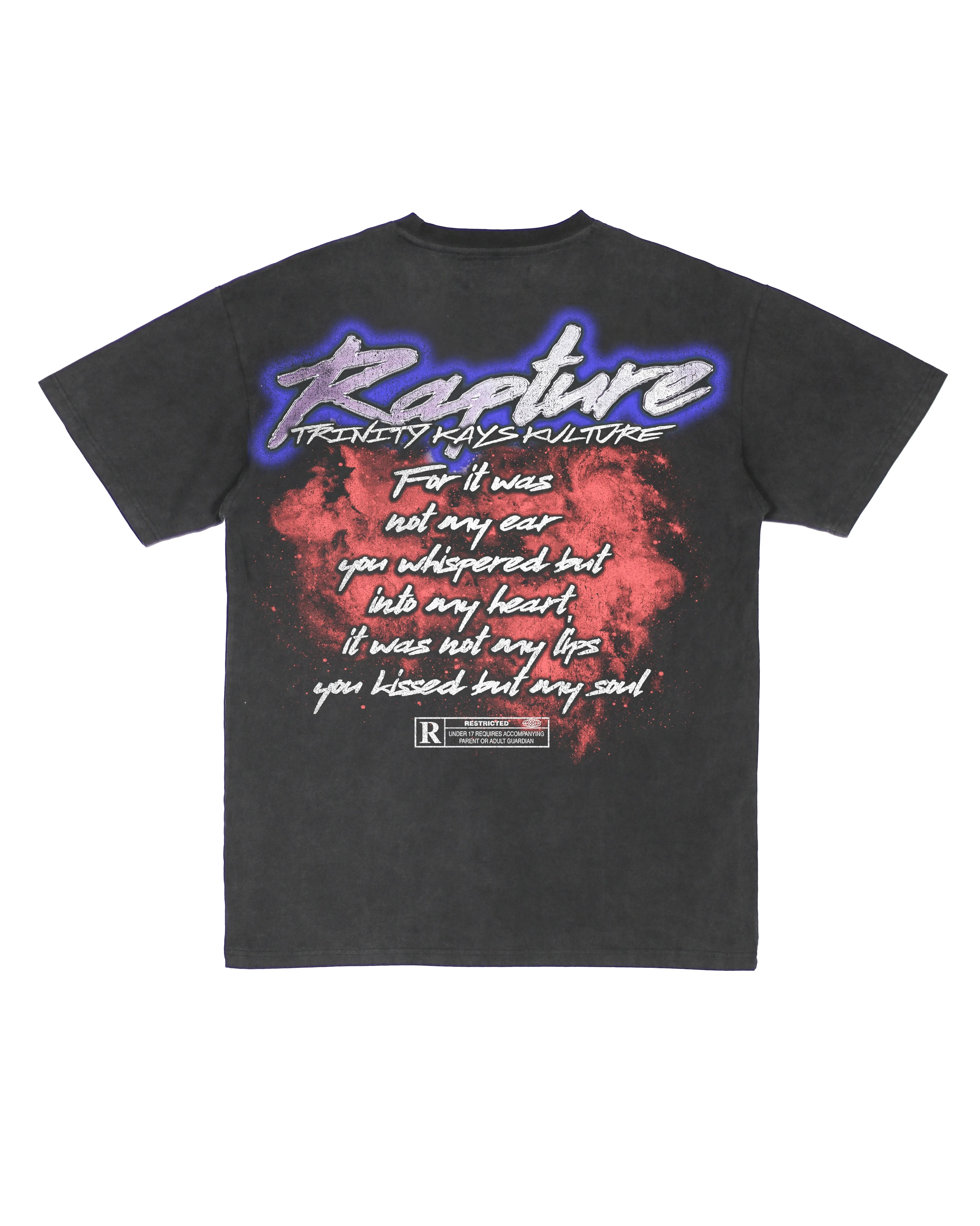 Trinity Kays Kulture Rapture Graphic T shirt In Washed Black
