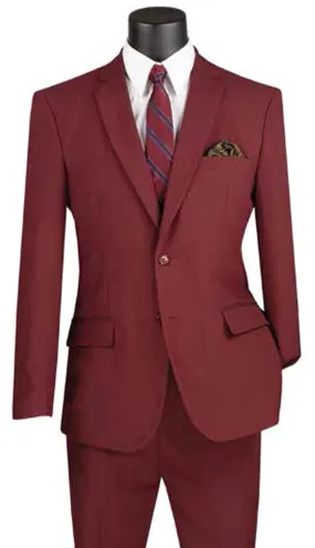 Vinci  S-2PP-BUR Mens Suit